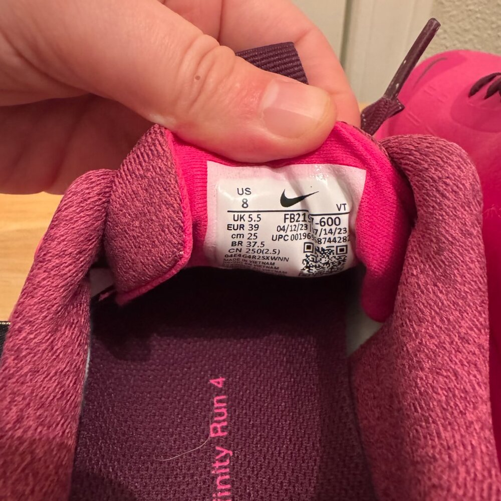 Nike ReactX Infinity RN4 GTX - Hot Pink - Women's 8 - Picture 6 of 8